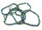Peacock Faceted Olive Shaped Czech Glass Beads (1 strand/25 beads) (B616)